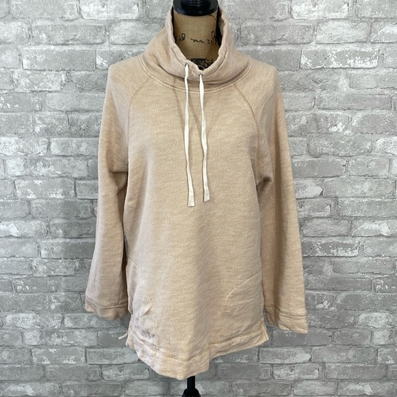 J.Crew Cotton Turtleneck Tunic Sweatshirt - Picture 1 of 9